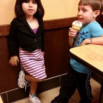 Dunkin' - Chatting away to a soft serve cone with rainbow sprinkles! - Donuts Near Me - Middle Village, New York Dunkin' - Chatting away to a soft serve cone with rainbow sprinkles! - Donuts Near Me - Middle Village, New York