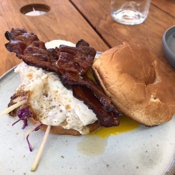 Abernethy's - Bacon Egg Cheese Burger - Cocktail Bars Near Me - Los Angeles, California