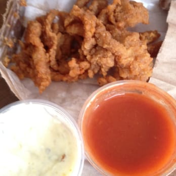 The Fish Keg - Fried clams with hot sauce and tarter sauce - Seafood Near Me - Chicago, Illinois The Fish Keg - Fried clams with hot sauce and tarter sauce - Seafood Near Me - Chicago, Illinois