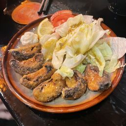 Vegan karaage (mushrooms)