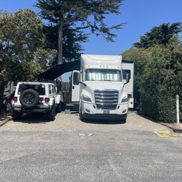 RV space 57. 38 foot Motorhome with jeep. Couldn't use fire pit or outdoor area. RV space 57. 38 foot Motorhome with jeep. Couldn't use fire pit or outdoor area.