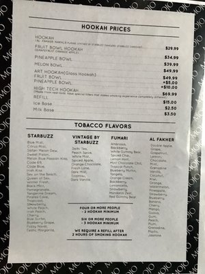 Menu photo 6 Mojo Hookah Lounge Los Angeles, CA Menu photo 6 Mojo Hookah Lounge Los Angeles, CA
