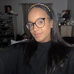 Dominican Barbershop & Hair Salon - Hair straighten with clip extensions bought at the salon as well.