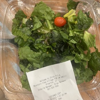 Chick-fil-A - Rotten salad and receipt of purchase - Fast Food Near Me - Riverton, Utah Chick-fil-A - Rotten salad and receipt of purchase - Fast Food Near Me - Riverton, Utah