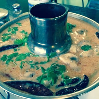 Sutha Thai Kitchen - Tom kha kai soup with chicken - Thai Near Me - Tustin, California Sutha Thai Kitchen - Tom kha kai soup with chicken - Thai Near Me - Tustin, California