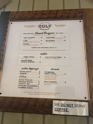 Menu photo 5 Cult Burger Tahoma, CA Menu photo 5 Cult Burger Tahoma, CA