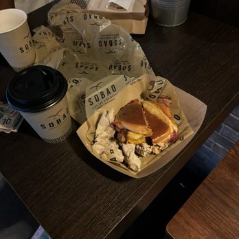 Sobao by Los Cidrines - $12 sandwich that's cut in half and is maybe 4 bites. Very disappointing! - Bakeries Near Me - San Juan, Puerto Rico Sobao by Los Cidrines - $12 sandwich that's cut in half and is maybe 4 bites. Very disappointing! - Bakeries Near Me - San Juan, Puerto Rico
