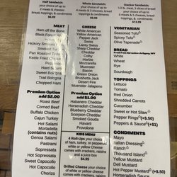 Hermosilla's Deli Market - New menu