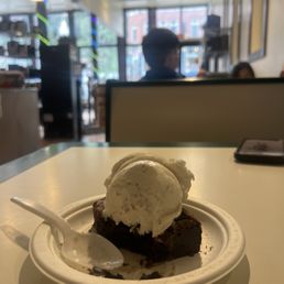 Friendly staff and even complied with a personal request of Ice cream and a warmed brownie