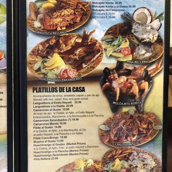 Coco Bongo Mariscos & Mexican Restaurant  - Menu - Bars Near Me - Indianapolis, Indiana