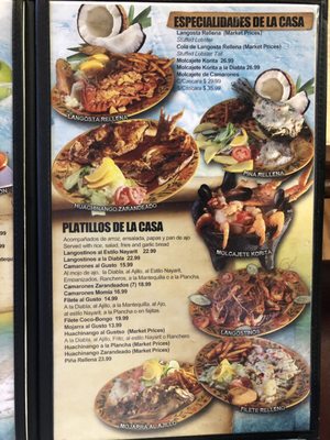 Menu photo 3 Coco Bongo Mariscos & Mexican Restaurant  Indianapolis, IN