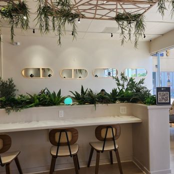 Em Coffee House - Mirrors lit up, bright and cool cafe - Coffee & Tea Near Me - Elk Grove, California