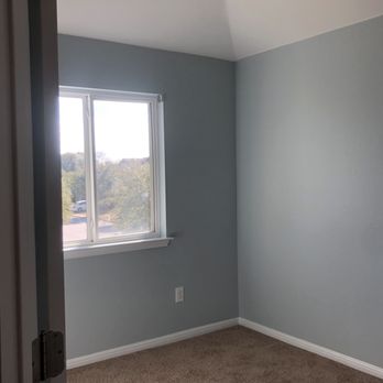 Guevara Painting & Cleaning Services - All painted walls in "lullaby" and ceiling in "extra white" -- makes the room feel so calm and relaxing! - Painters Near Me - Austin, Texas
