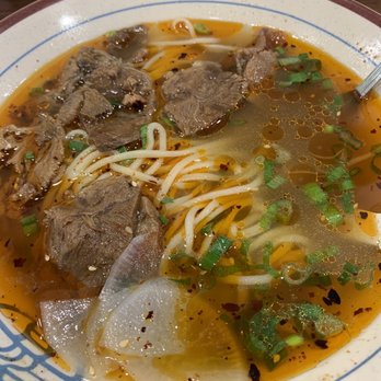 Fun Noodle Bar - Spicy beef noodle soup. No cilantro, no spinach. - Chinese Near Me - Lubbock, Texas
