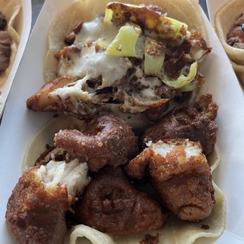 Santa Madre Taco Shop - Full Taco (top)  Fish Taco (bottom) - Mexican Near Me - Tempe, Arizona