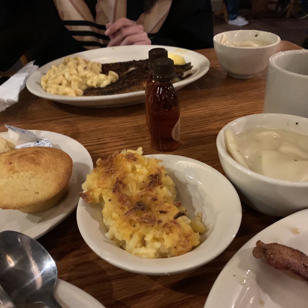 Cracker Barrel Old Country Store - Grilled Catfish, Macaroni N' Cheese,Hashbrown Casserole,Dumplins, and rolls - American Near Me - Cullman, Alabama Cracker Barrel Old Country Store - Grilled Catfish, Macaroni N' Cheese,Hashbrown Casserole,Dumplins, and rolls - American Near Me - Cullman, Alabama