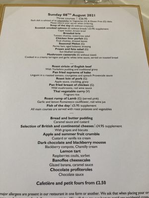 Menu photo 1 The Old Vicarage Burton-on-Trent, STS Menu photo 1 The Old Vicarage Burton-on-Trent, STS