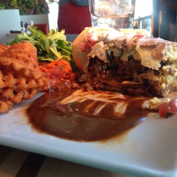 Root Down DIA - Breakfast burrito with sweet potato waffle fries, also known as the bestests best thing ever made and eaten by a person. - New American Near Me - Denver, Colorado Root Down DIA - Breakfast burrito with sweet potato waffle fries, also known as the bestests best thing ever made and eaten by a person. - New American Near Me - Denver, Colorado