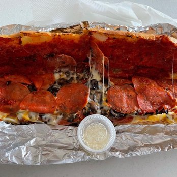 Original Magoo's Pizza - 12" pizza sub sandwich with pepperoni, mushroom, and olives - Pizza Near Me - Honolulu, Hawaii Original Magoo's Pizza - 12" pizza sub sandwich with pepperoni, mushroom, and olives - Pizza Near Me - Honolulu, Hawaii