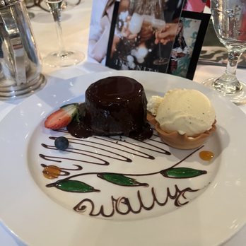 Wally's Desert Turtle - The chocolate Lava cake with vanilla ice cream was Heavenly. - Steakhouses Near Me - Rancho Mirage, California Wally's Desert Turtle - The chocolate Lava cake with vanilla ice cream was Heavenly. - Steakhouses Near Me - Rancho Mirage, California