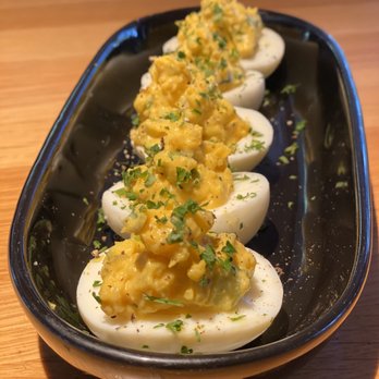 Hillstone Restaurant - Deviled eggs - New American Near Me - Bal Harbour, Florida Hillstone Restaurant - Deviled eggs - New American Near Me - Bal Harbour, Florida