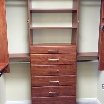 Custom Closet Systems - 5' x 5' Custom Walk in Closet in Cognac - Home Organization Near Me - Las Vegas, Nevada