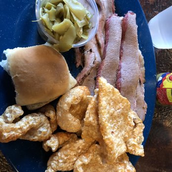 Central BBQ - Brisket withe green beans and pork rinds. - Barbeque Near Me - Memphis, Tennessee Central BBQ - Brisket withe green beans and pork rinds. - Barbeque Near Me - Memphis, Tennessee