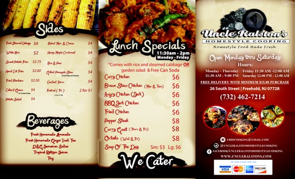 Menu photo 2 Uncle Ralston's Freehold, NJ Menu photo 2 Uncle Ralston's Freehold, NJ