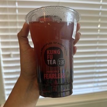Kung Fu Tea - Strawberry Lemon Green Tea - Coffee & Tea Near Me - Richmond, Texas