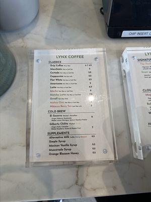 Menu photo 4 Lynx Coffee Sherman Oaks, CA Menu photo 4 Lynx Coffee Sherman Oaks, CA