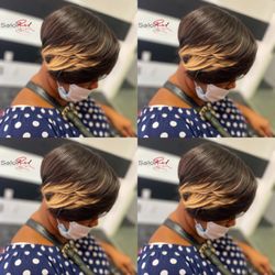 The Blowout Queen Katrina - Short Cut with Extensions added