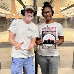 Survival Fittest Pistol Courses - James Dowler with one of his students.