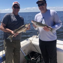 Ballard's Resort - Eater walleyes in the box.