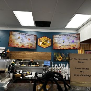 Bee’s Bakery Cafe - Cashier Front w/ Menu - Bakeries Near Me - Oakhurst, California Bee’s Bakery Cafe - Cashier Front w/ Menu - Bakeries Near Me - Oakhurst, California