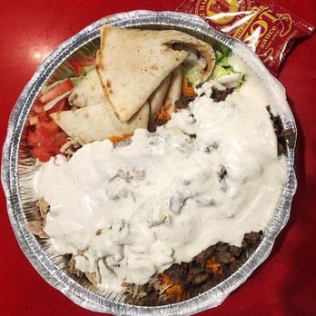 The Halal Guys - Platter w/chicken and lamb - Halal Near Me - Costa Mesa, California The Halal Guys - Platter w/chicken and lamb - Halal Near Me - Costa Mesa, California