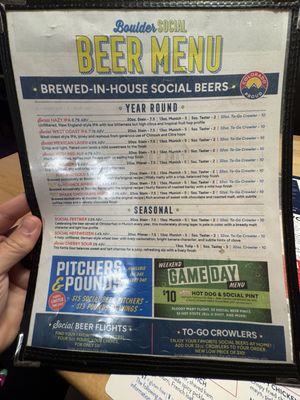 Menu photo 2 Boulder Social Boulder, CO