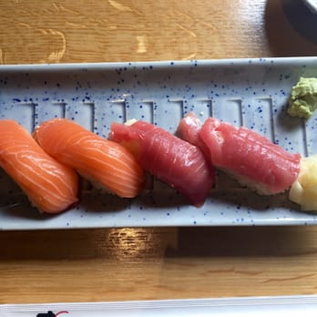 Sushi Taro - Scottish salmon and tuna nigiri - Sushi Bars Near Me - Washington, DC, District of Columbia Sushi Taro - Scottish salmon and tuna nigiri - Sushi Bars Near Me - Washington, DC, District of Columbia