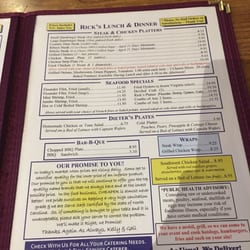 Rick's Restaurant - Lunch & Dinner