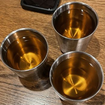 Jung Soo Ne - three cups of tea on a table - Korean Near Me - Vaughan, Ontario