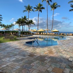 Eurotech Maui - Quartzite pool deck. Clean and Seal, Stone Restoration. Wailea, Maui Hi