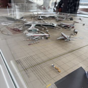 The Sunken Lounge - The scale model of the TWA terminal - Cocktail Bars Near Me - Jamaica, New York