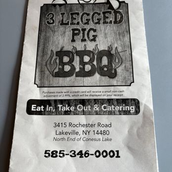 3 Legged Pig BBQ - Barbeque Near Me - Lakeville, New York 3 Legged Pig BBQ - Barbeque Near Me - Lakeville, New York