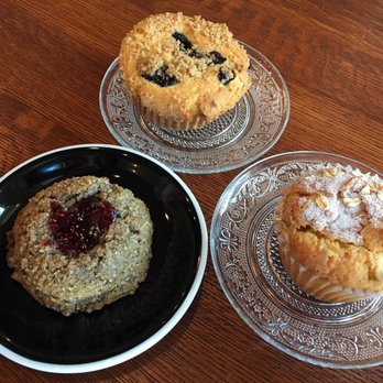 Devil's Food Bakery - Pastries galore! Buckwheat scone with jam filling, blueberry muffin and an Apple oat muffin - Bakeries Near Me - Denver, Colorado Devil's Food Bakery - Pastries galore! Buckwheat scone with jam filling, blueberry muffin and an Apple oat muffin - Bakeries Near Me - Denver, Colorado