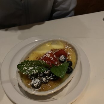 Via Roma - Beautiful creme brûlée for dessert. - Italian Near Me - Charlotte, North Carolina