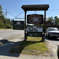 Rangeley Lakes Builders Supply - Signage from road