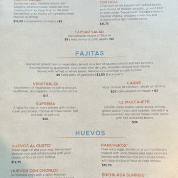 La Costita Mexican Restaurant - Dinner menu - Mexican Near Me - Clackamas, Oregon