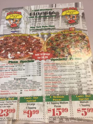 Menu photo 3 Milano Pizza Austin, TX
