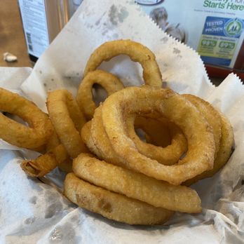 Schlenkers Sandwich Shop - Half order of onion rings - Burgers Near Me - Jackson, Michigan Schlenkers Sandwich Shop - Half order of onion rings - Burgers Near Me - Jackson, Michigan