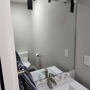 Arco Glass - Powder Room Vanity - Windows Installation Near Me - Seattle, Washington