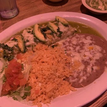 Chico's Mexican Restaurant - Chicken Verde Enchilada - Mexican Near Me - Greenville, North Carolina
